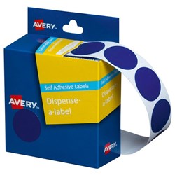 Avery Dot Dispenser Labels DMC24B 24mm Blue, Box of 500