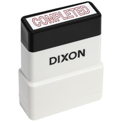Dixon 009 Self-Inking Stamp COMPLETED Red
