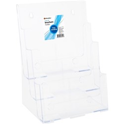 OfficeMax Brochure Holder Free Standing/Wall Mountable A4 3 Tier