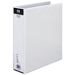 FM Overlay Ringbinder A4 50mm 2 Ring White