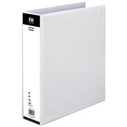 FM Overlay Ringbinder A4 50mm 4 Ring White