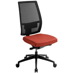 Eden Office Stance Task Chair Mesh Back Keylargo Fabric/Paprika/Black