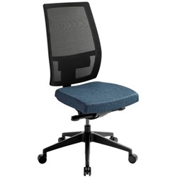 Eden Office Stance Task Chair Mesh Back Keylargo Fabric/Navy/Black