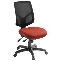 Eden Office Crew Task Chair High Mesh Back Keylargo Fabric/Paprika/Black