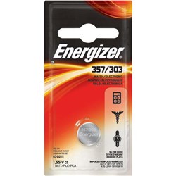 Energizer 303 357 Alkaline Battery, Card of 1