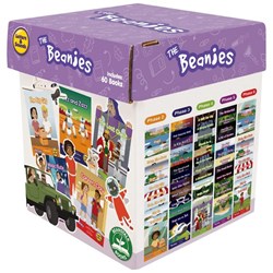 Junior Learning The Beanies Hi-Lo Diversity Decodable Readers UK Phonics Phase 1, Set of 60 Books