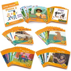 Junior Learning Letters & Sounds Phase 2 Single Kit, Set of 48 Books