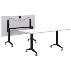 Fiord Flip Table 1500mm Snow Velvet/Black