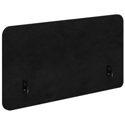 Fiord Side Mount Desk Screen 1200x650mm Fletcher Midnight/Black