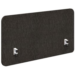 Fiord Side Mount Desk Screen 2000x650mm Keylargo Anthracite/White