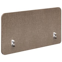 Fiord Side Mount Desk Screen 1200x650mm Keylargo Pumice/White