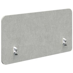 Fiord Side Mount Desk Screen 1800x650mm Keylargo Zinc/White