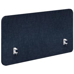 Fiord Side Mount Desk Screen 1200x650mm Keylargo Denim/White