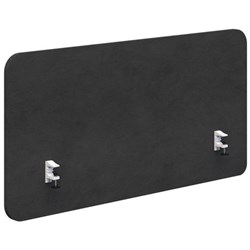 Fiord Side Mount Desk Screen 1200x650mm Fletcher Pepper/White