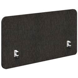 Fiord Side Mount Desk Screen 1800x650mm Keylargo Anthracite/White