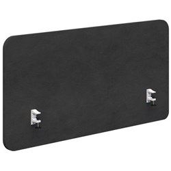 Fiord Side Mount Desk Screen 1800x650mm Fletcher Pepper/White