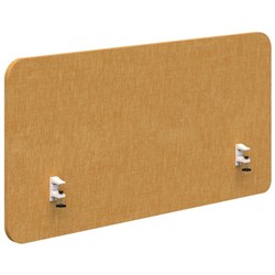 Edge Side Mount Desk Screen 1500x650mm Keylargo Marigold/White