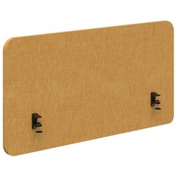 Fiord Side Mount Desk Screen 1200x650mm Keylargo Marigold/Black