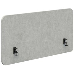 Fiord Side Mount Desk Screen 1200x650mm Keylargo Zinc/Black