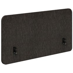 Fiord Side Mount Desk Screen 2000x650mm Keylargo Anthracite/Black