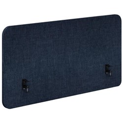 Fiord Side Mount Desk Screen 1800x650mm Keylargo Denim/Black