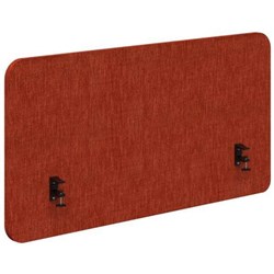 Fiord Side Mount Desk Screen 1800x650mm Keylargo Paprika/Black