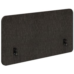 Fiord Side Mount Desk Screen 1800x650mm Keylargo Anthracite/Black