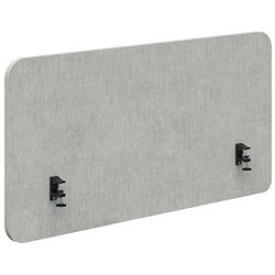 Fiord Side Mount Desk Screen 1500x650mm Keylargo Zinc/Black