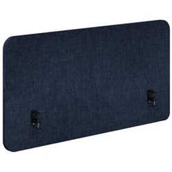 Fiord Side Mount Desk Screen 1500x650mm Keylargo Denim/Black