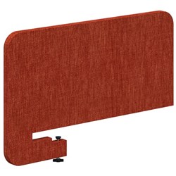 Fiord Push-On Side Desk Screen 650x480mm Keylargo Paprika