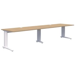 Accent Energy 2 Pod Desk 1200x700mm, Classic Oak/White