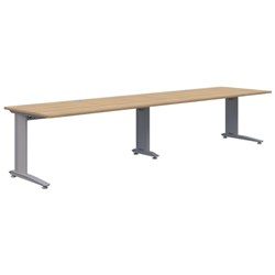 Accent Energy 2 Pod Desk 1500x800mm, Classic Oak/Silver