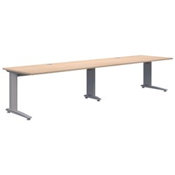 Accent Energy 2 Pod Desk 1200x700mm, Refined Oak/Silver