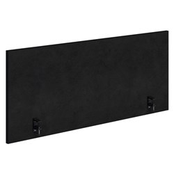 System 25 Side Mount Desk Screen 1500x600mm Fletcher Midnight/Black