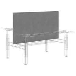 System 25 Summit II Centre Screen 1200x770mm Fletcher Pebble/White