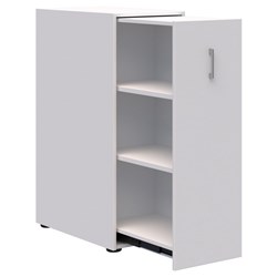 Mascot Personal Pull-Out Shelving Cupboard Right Hand 450x1200mm Snow Velvet