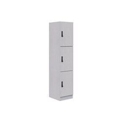 Mascot Digital Locking 3 Door Locker 450x1900mm Silver Strata