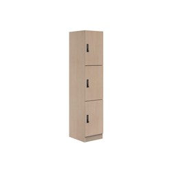 Mascot Digital Locking 3 Door Locker 450x1900mm Refined Oak