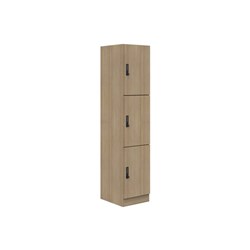 Mascot Digital Locking 3 Door Locker 450x1900mm Classic Oak Oak