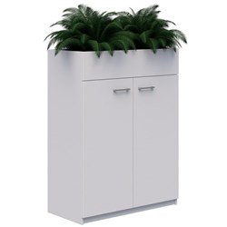 Mascot Lockable Planter Cabinet 900x1200mm Snow Velvet