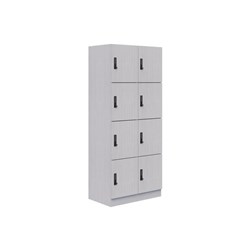 Mascot Digital Locking 8 Door Locker 900x1900mm Silver Strata