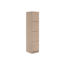 Mascot Keyed Locking 4 Door Locker 450x1900mm Refined Oak