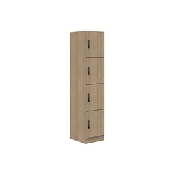 Mascot Digital Locking 4 Door Locker 450x1900mm Classic Oak