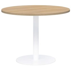 Accent Classic Round Table 900mm Classic Oak/White