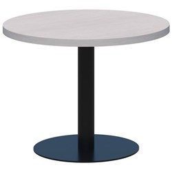 Classic Round Coffee Table 600mm Silver Strata/Black