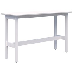 Fiord CAFE Narrow Leaner 1500 x 600 x 1050mm Snow Velvet Top with White Base