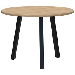 Fiord Round 3 Leg Table 1000mm Classic Oak/Black