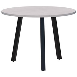 Fiord Round 3 Leg Table 900mm Silver Strata/Black