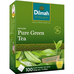 Dilmah Pure Green Tagless Tea Bags, Box of 100