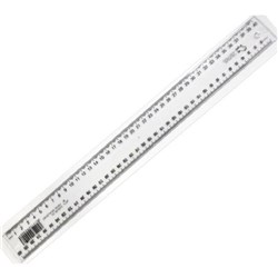 Taurus Plastic Ruler 40cm Clear